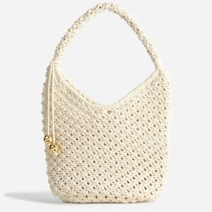 NEW Madewell The Camren Rope Bag in Cream Woven Macrame NV579 $98